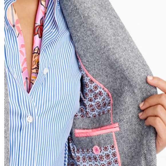 J Crew Campbell Wool Blazer in Gray - size 00 - Picture 3 of 8